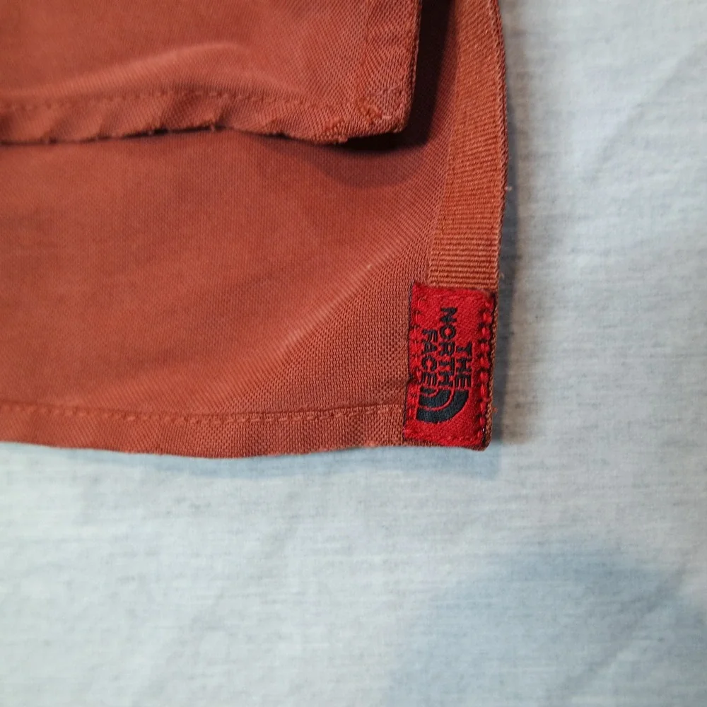 The North Face Mens Large Modal Vented Long Sleeve Hiking Shirt Rust